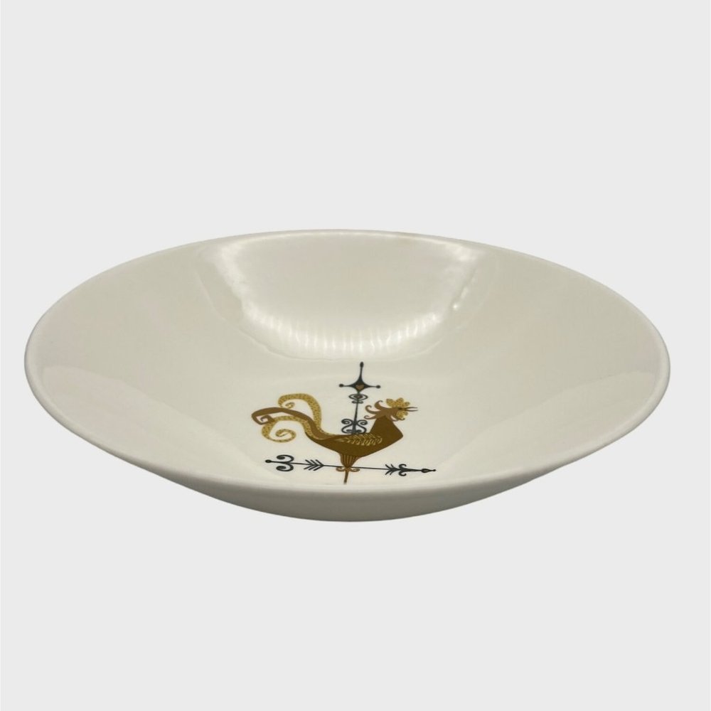 Edwin Knowles Weather Vane Pattern Vegetable Bowl 8.75" MCM Farmhouse Style 1959